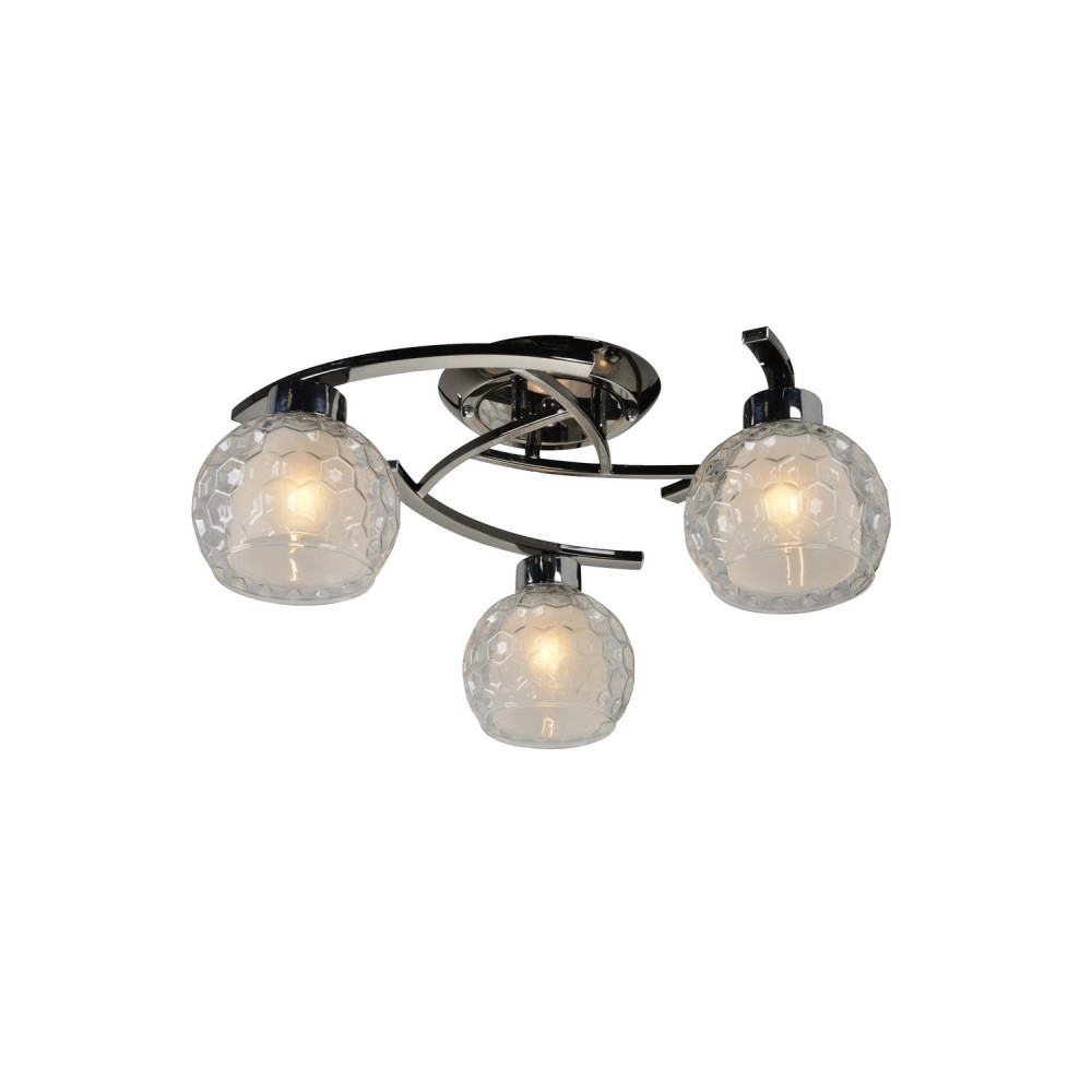 Потолочная люстра ID lamp Elezaveta 875/3PF-Darkchrome