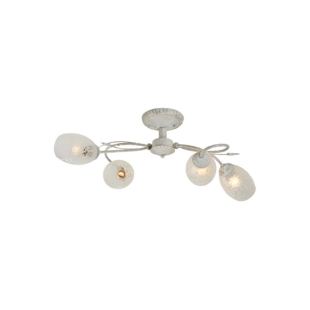 Потолочная люстра ID lamp Julia 874/4PF-Whitepatina