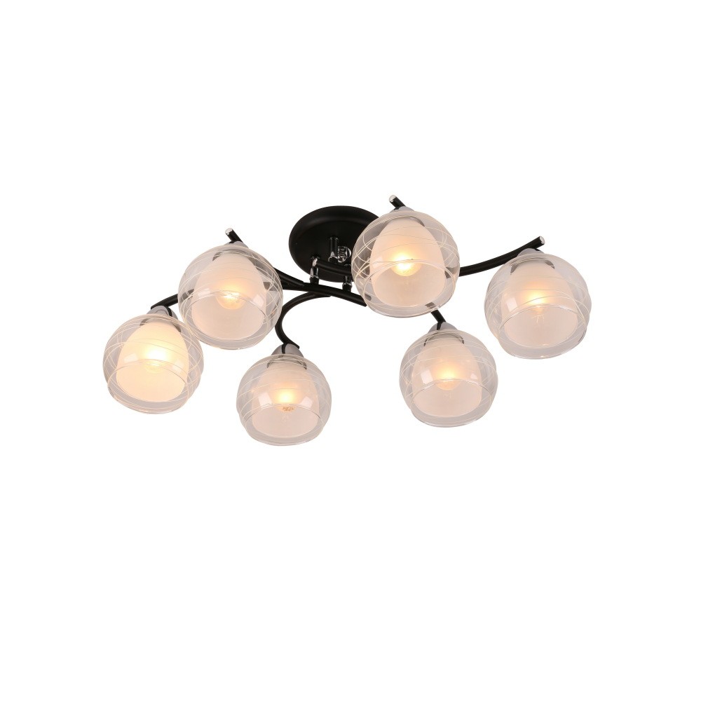 Потолочная люстра ID lamp Nerina 845/6PF-Blackchrome