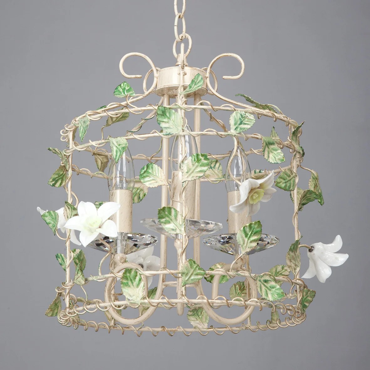 Люстра подвесная с цветочками V1405 V1405/3S Vitaluce