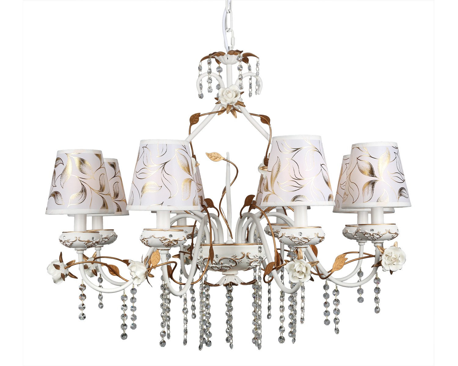 Люстра подвесная с цветочками Lucca OML-77903-08 Omnilux
