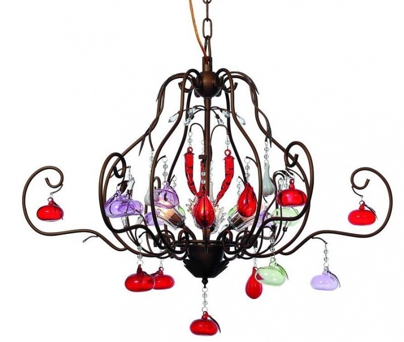 Люстра разноцветная Frutta 1151/01 LM-4 Divinare