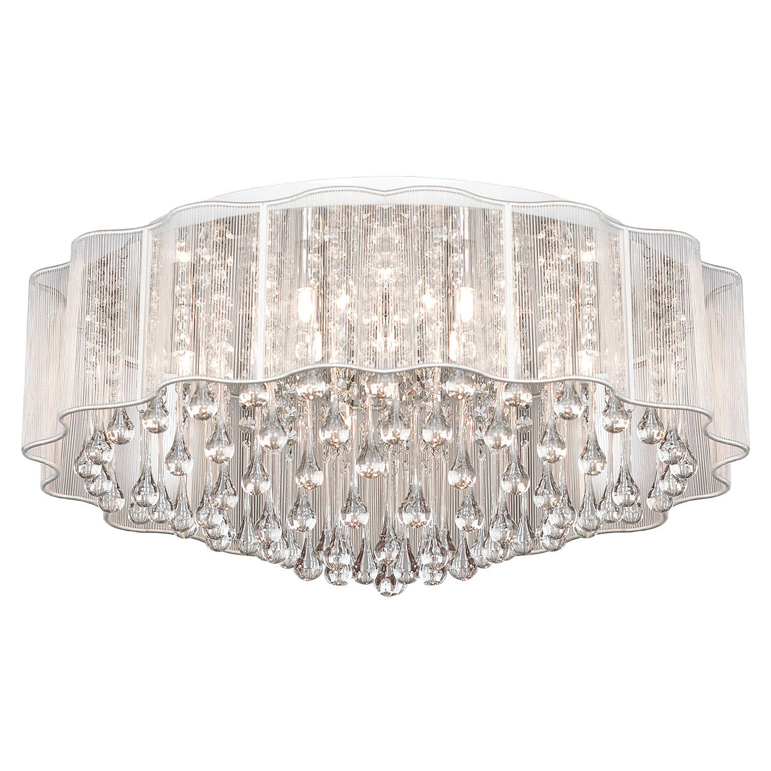 Потолочная хрустальная люстра Lussole Brookside LSL-3307-08