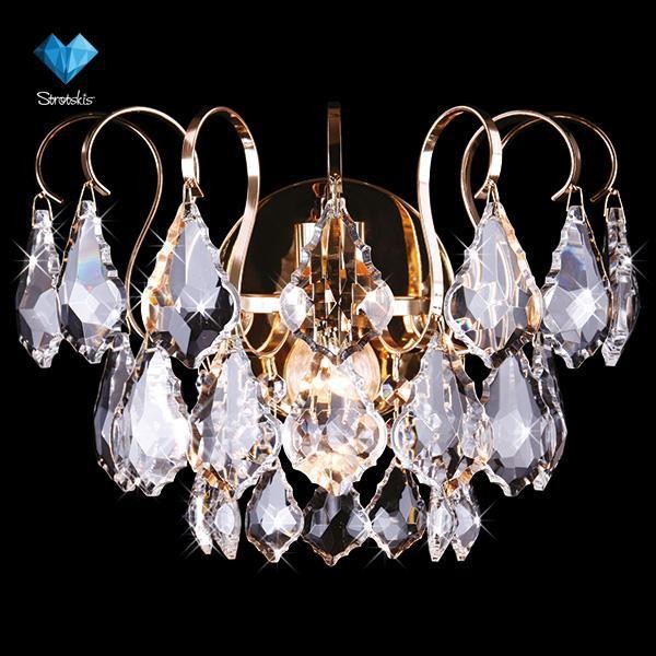 Настенное бра Eurosvet 10032 10032/1 золото/прозрачный хрусталь