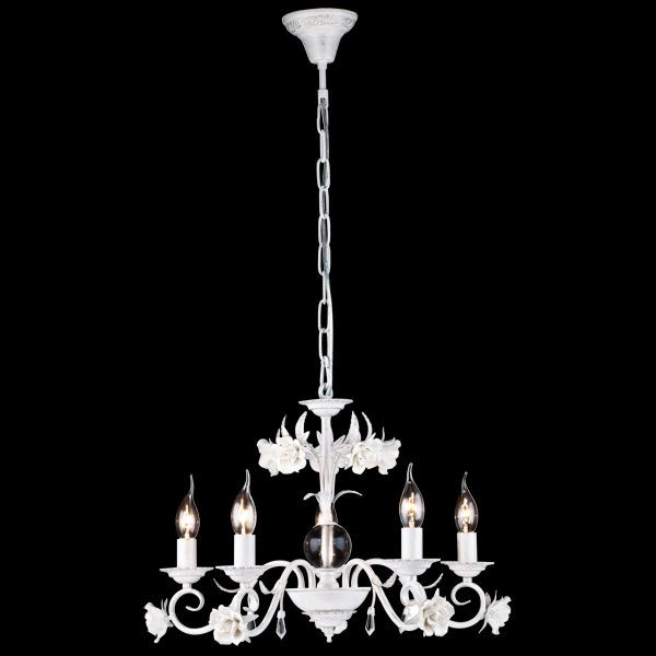 Подвесная люстра Natali Kovaltseva JENNIFER JENNIFER 11394/5C WHITE GOLD