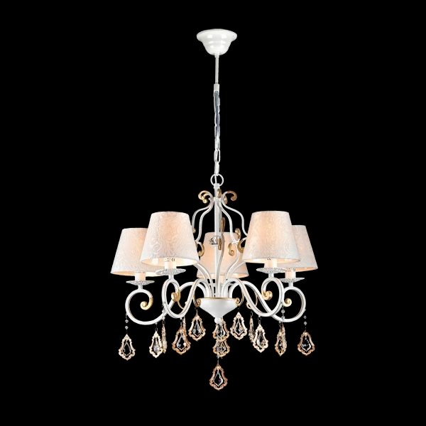 Подвесная люстра Natali Kovaltseva Grace Grace 10427/5C WHITE GOLD