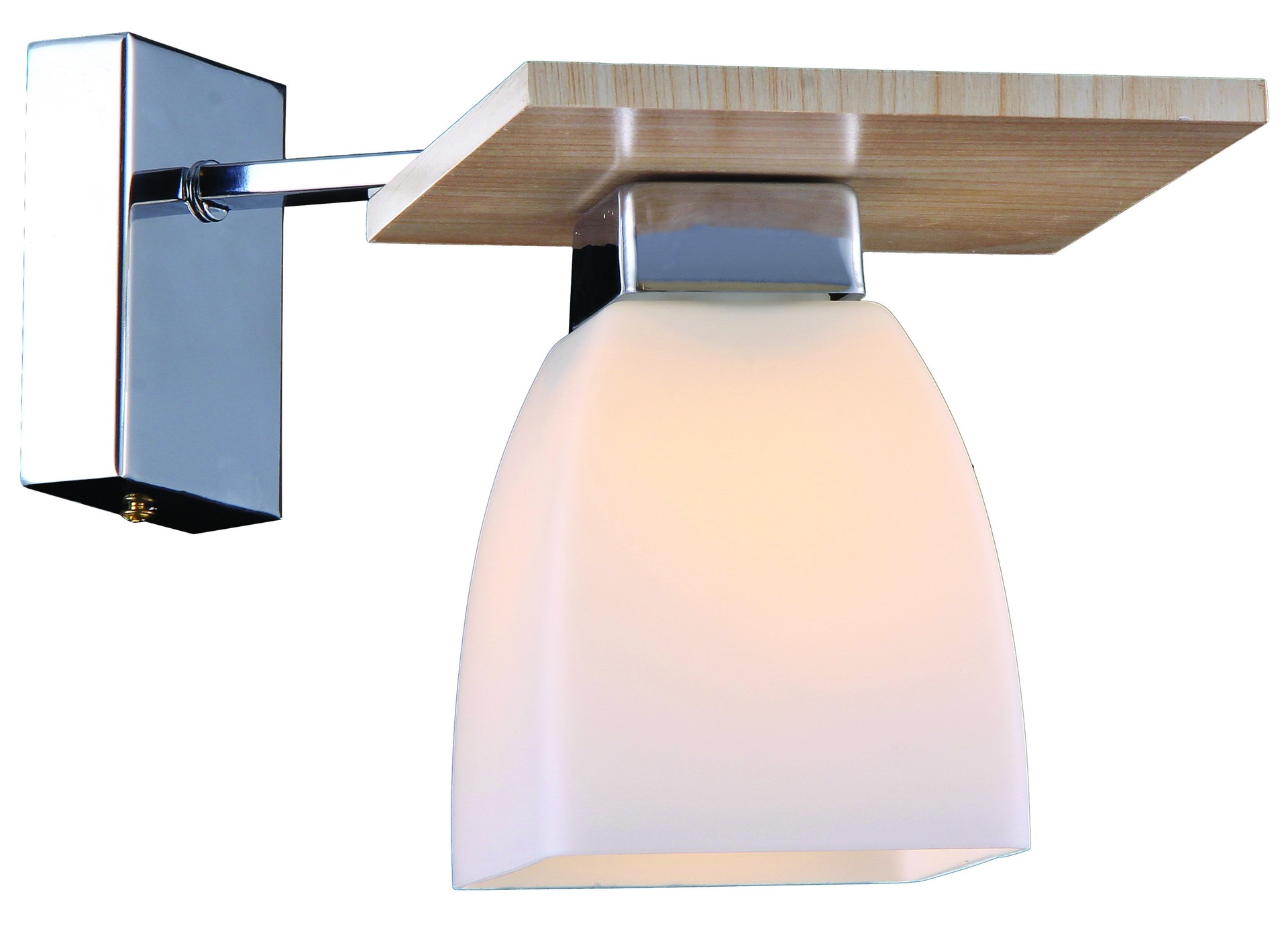 Настенное бра Natali Kovaltseva TRENTO TRENTO 11401/1W CHROME, WHITE OAK