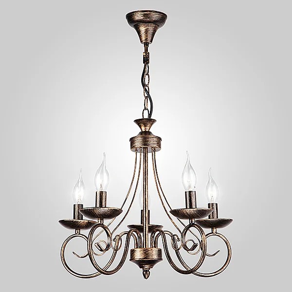 Подвесная люстра Eurosvet Provence 22404/5 черный с золотом