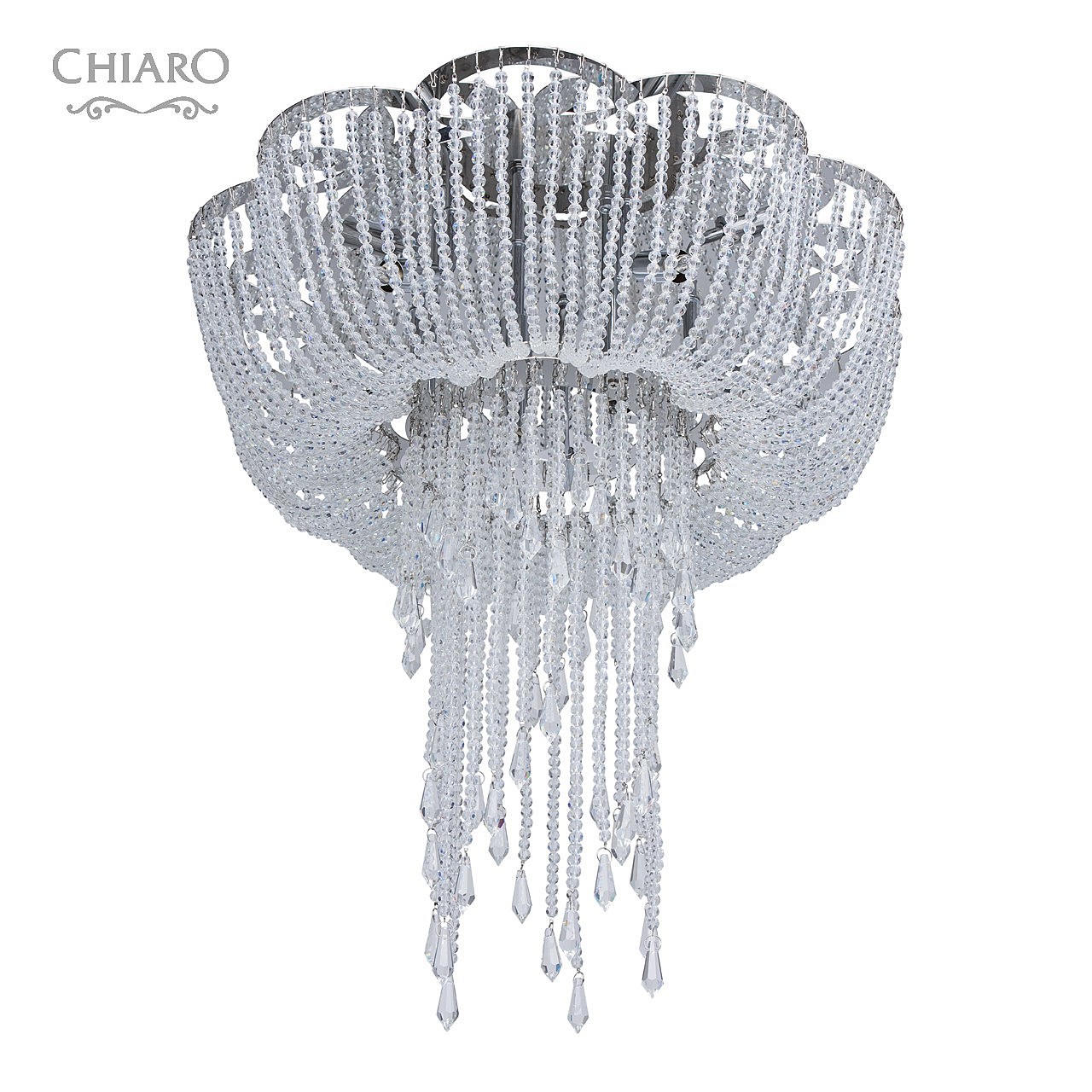 Потолочная хрустальная люстра Chiaro Сюзанна 458011608