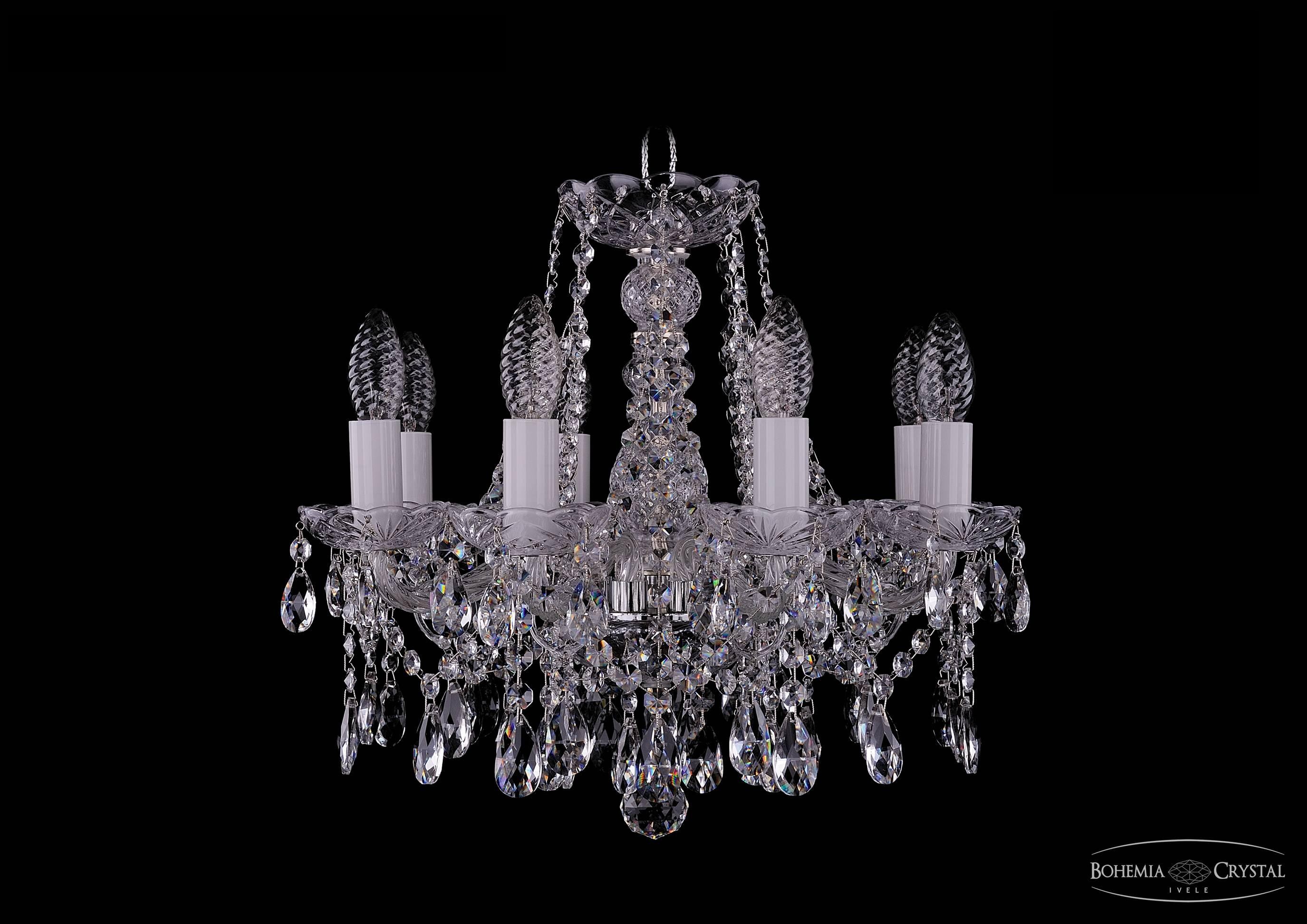 Подвесная хрустальная люстра 1413 Bohemia 1413/8/141 Ni