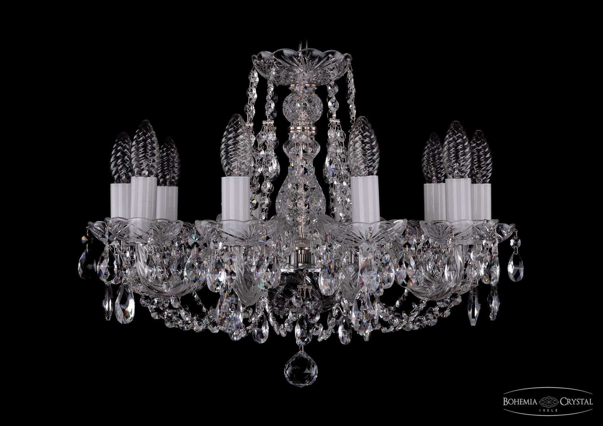 Подвесная хрустальная люстра 1406 Bohemia 1406/10/160 Ni