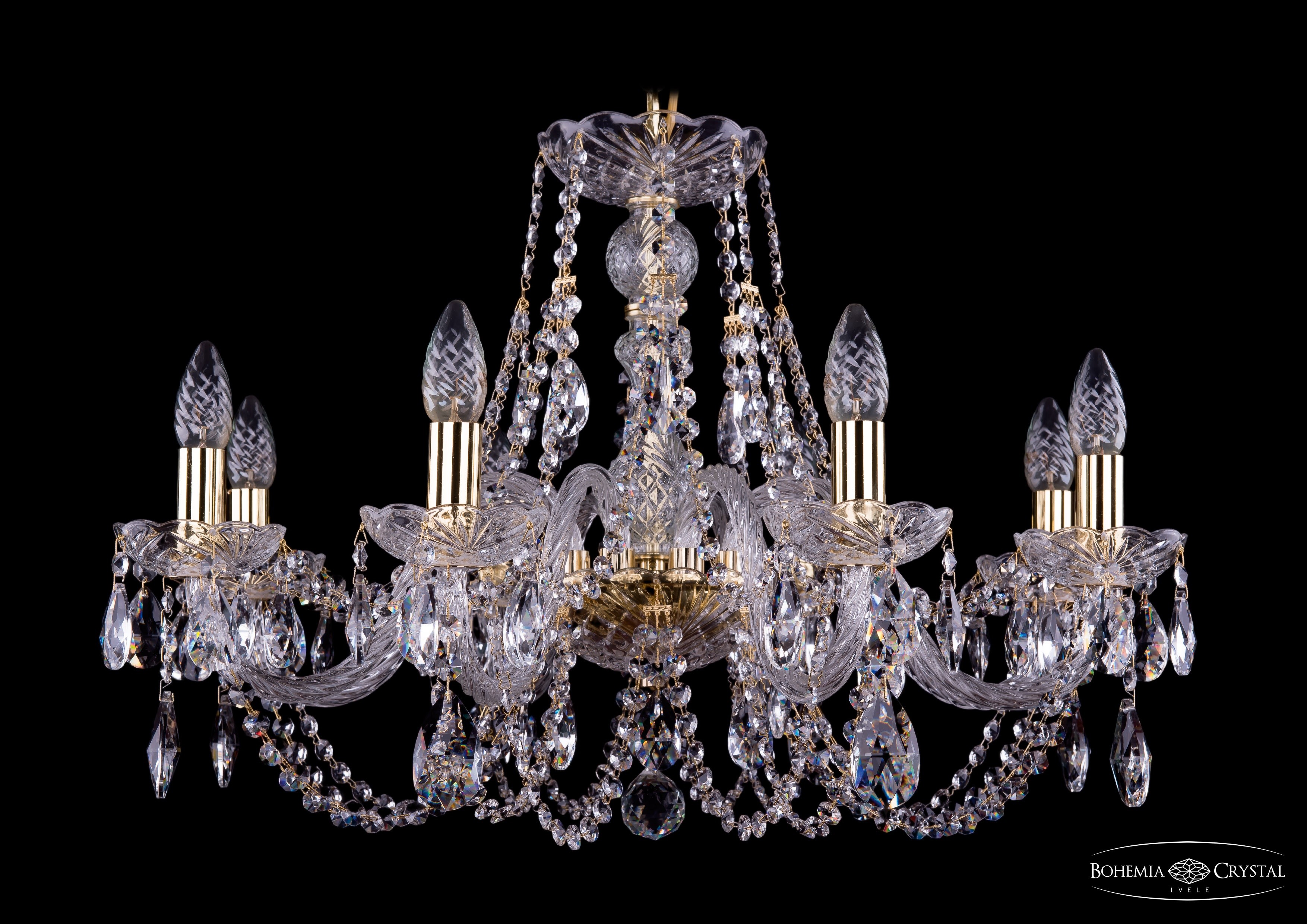 Подвесная хрустальная люстра 1406 Bohemia 1406/8/240 G