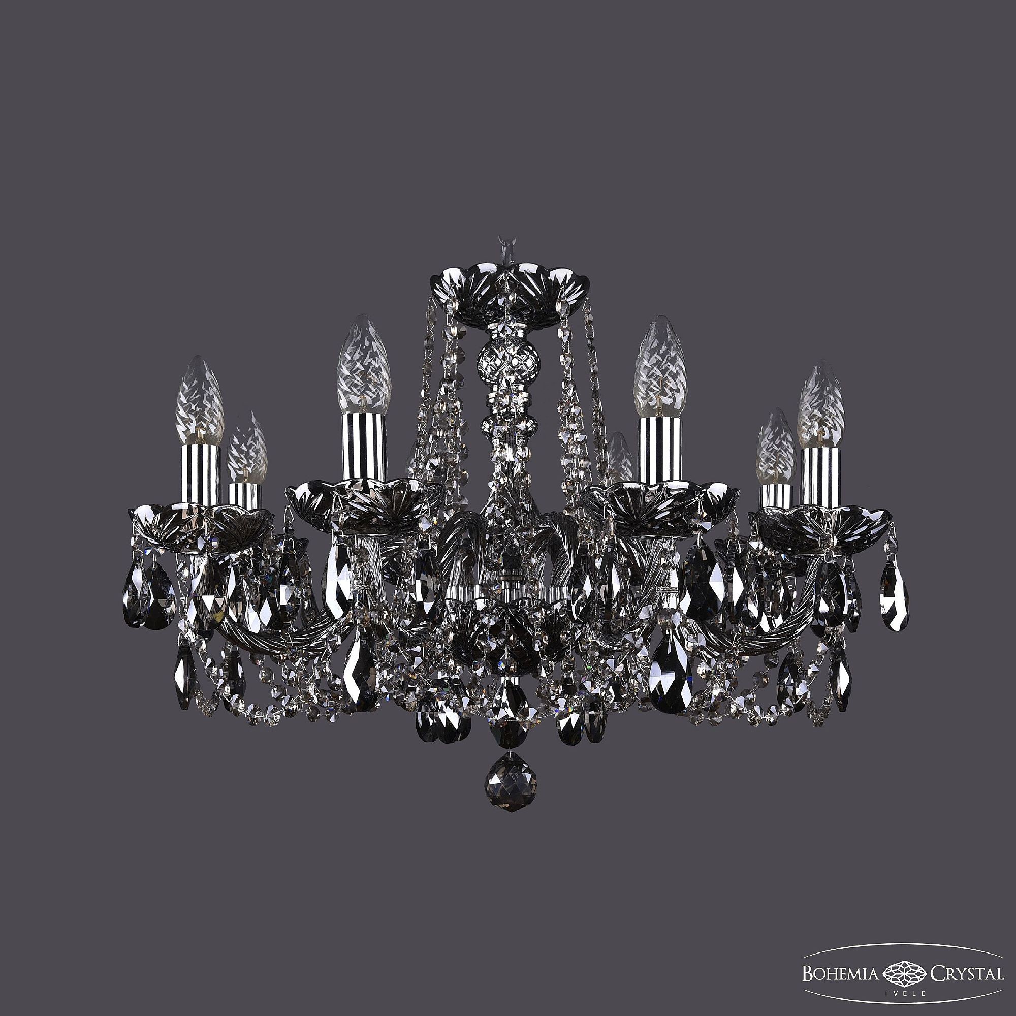 Подвесная хрустальная люстра 1402 Bohemia 1402/8/195 Ni M781