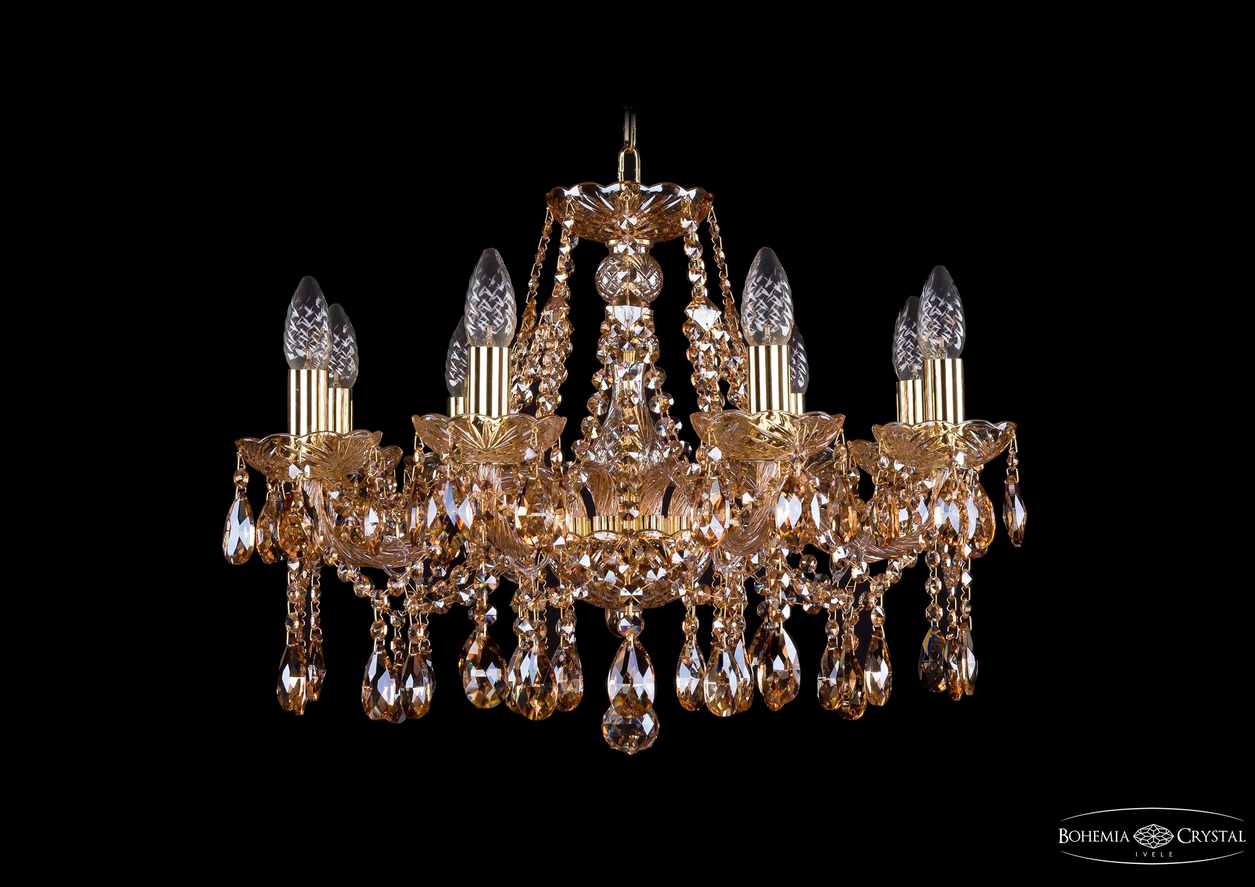 Подвесная хрустальная люстра 1413 Bohemia 1413/8/200 G M721