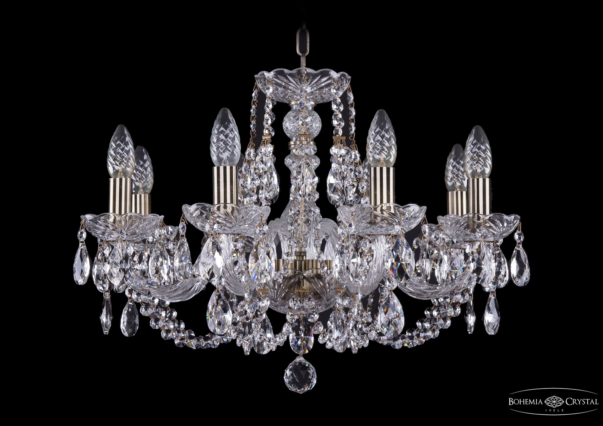 Подвесная хрустальная люстра 1406 Bohemia 1406/8/195 Pa