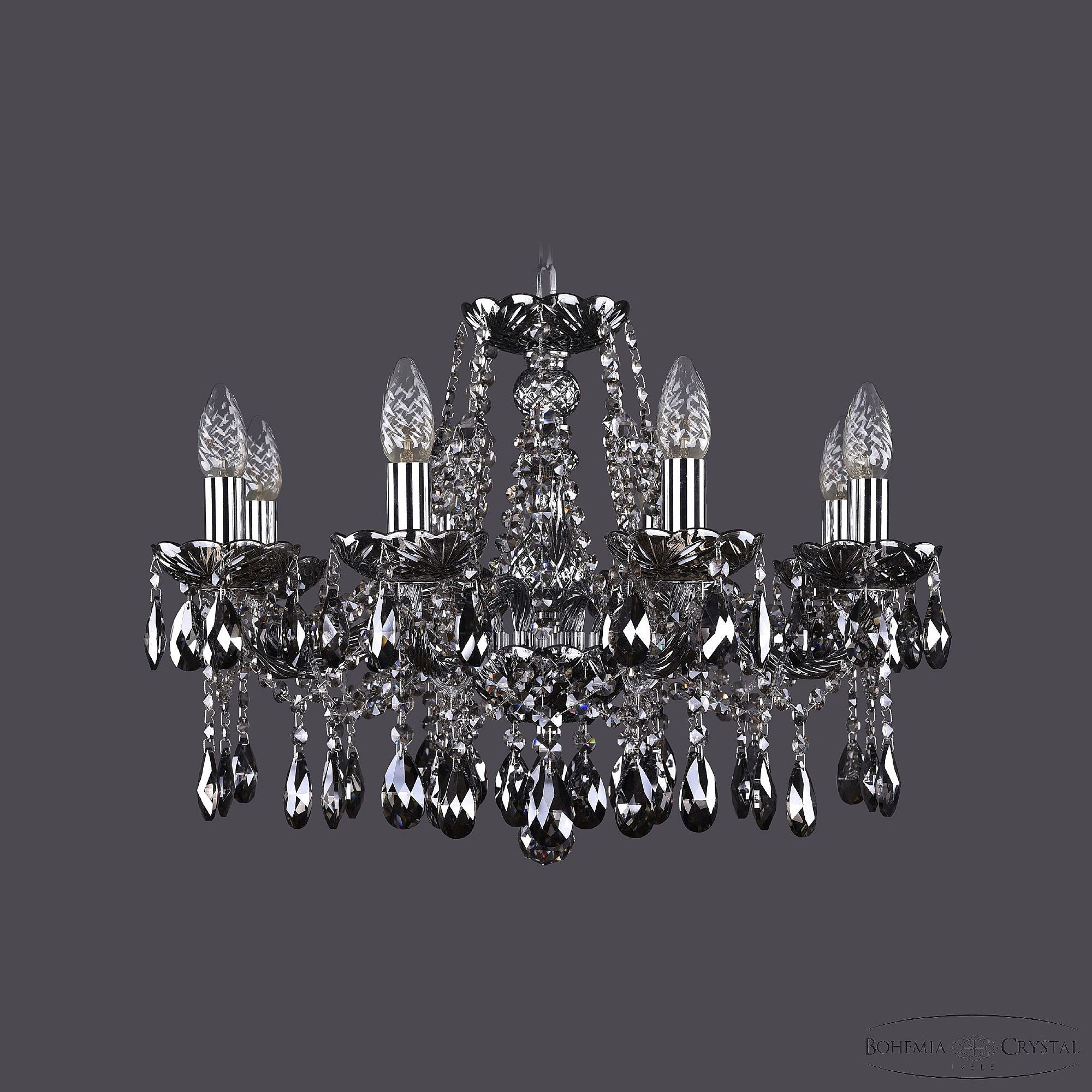 Подвесная хрустальная люстра 1413 Bohemia 1413/8/200 Ni M731
