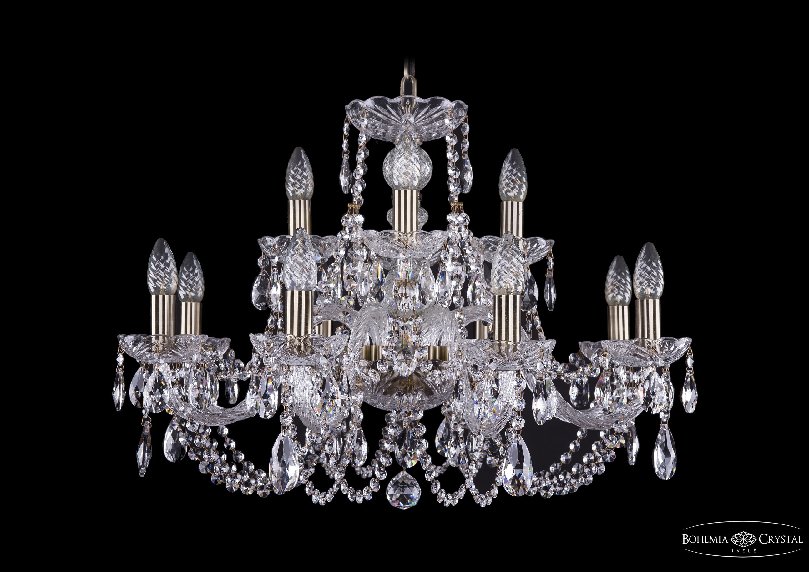 Подвесная хрустальная люстра 1406 Bohemia 1406/8+4/240 Pa