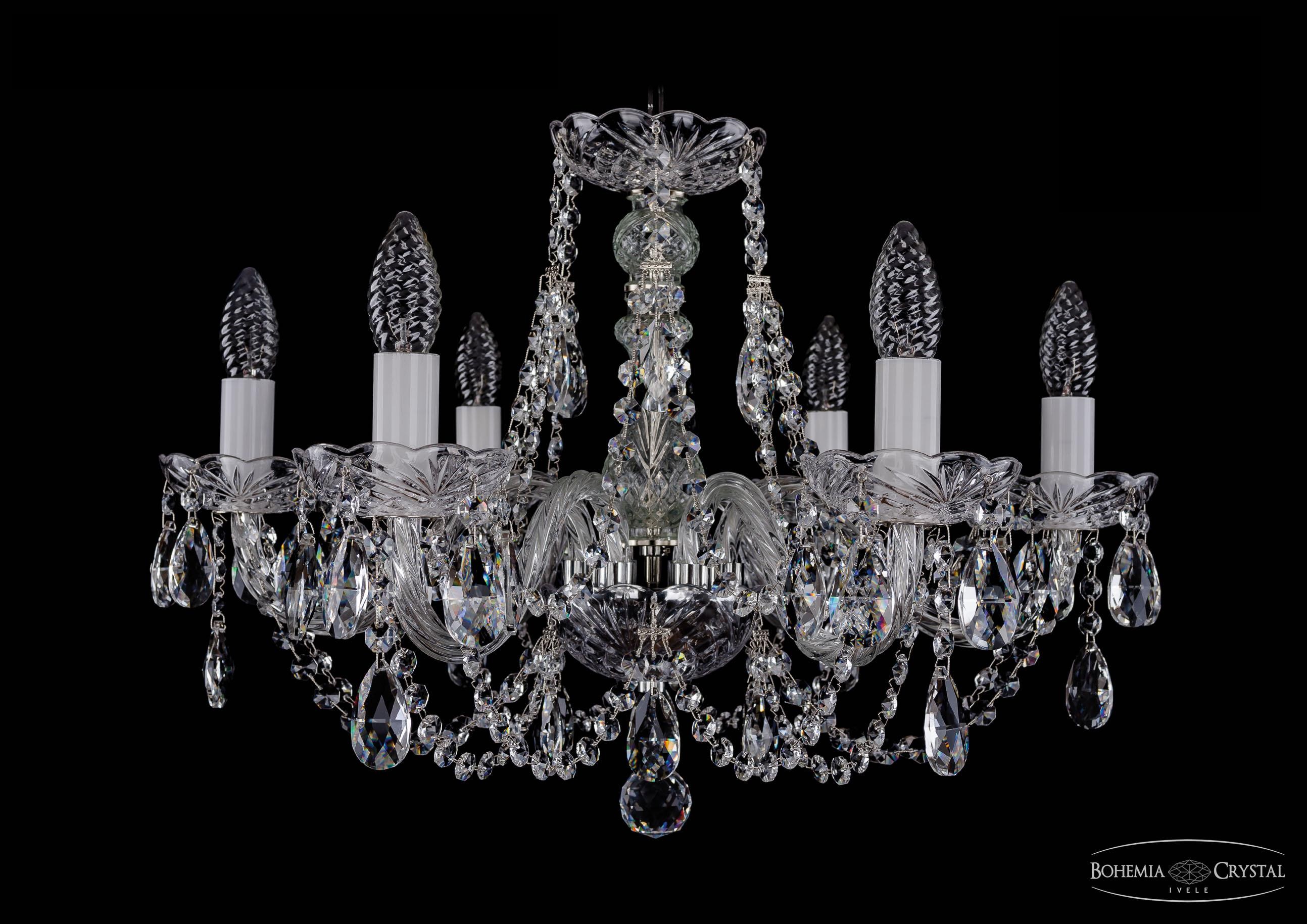 Подвесная хрустальная люстра 1406 Bohemia 1406/6/195 Ni