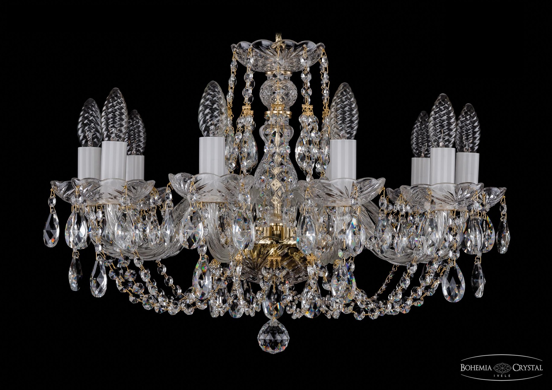 Подвесная хрустальная люстра 1406 Bohemia 1406/10/195 G