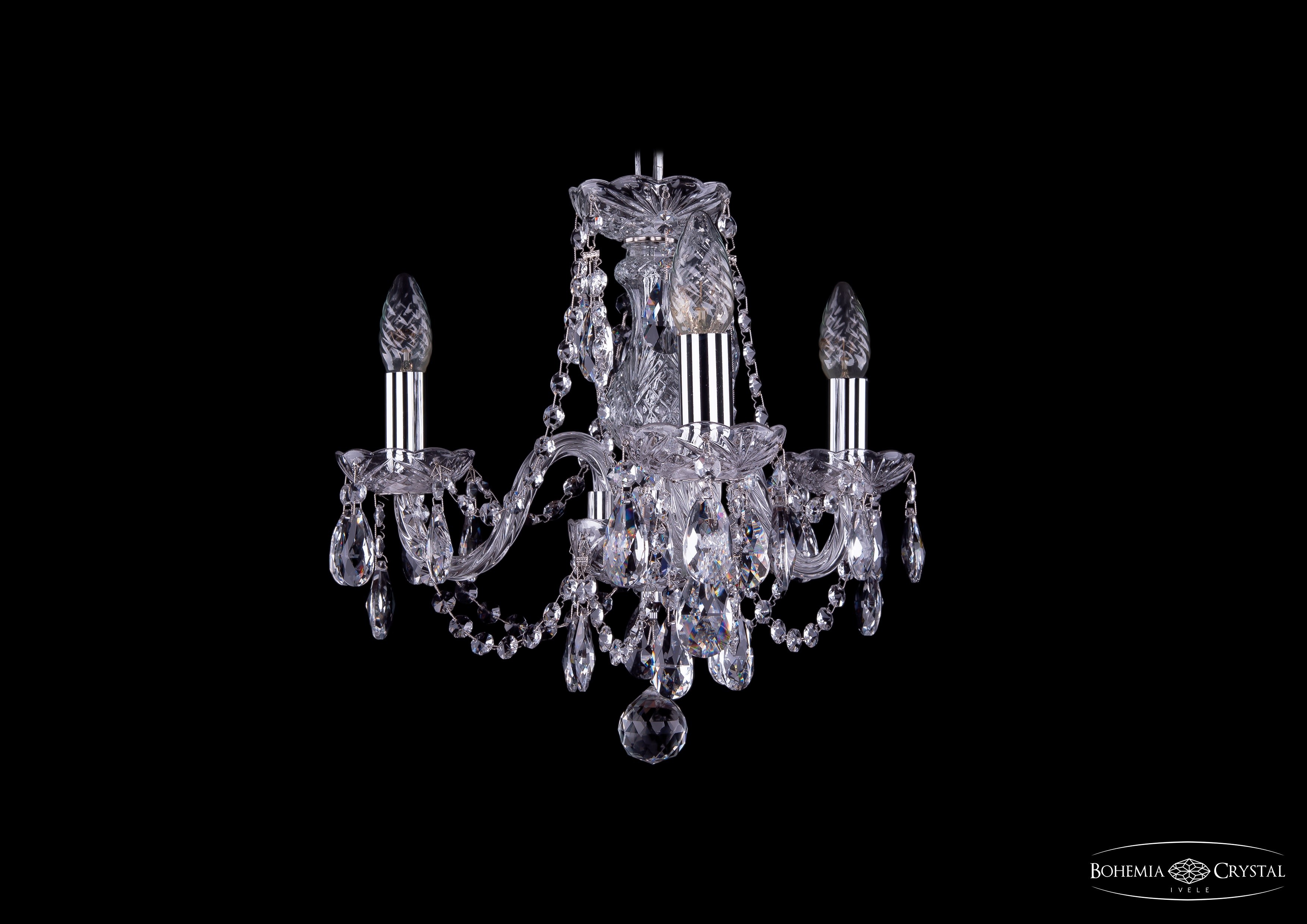 Подвесная хрустальная люстра 1406 Bohemia 1406/3/141 Ni