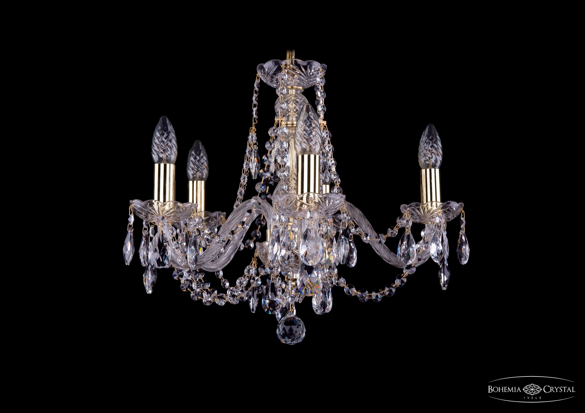Подвесная хрустальная люстра 1406 Bohemia 1406/5/160 G
