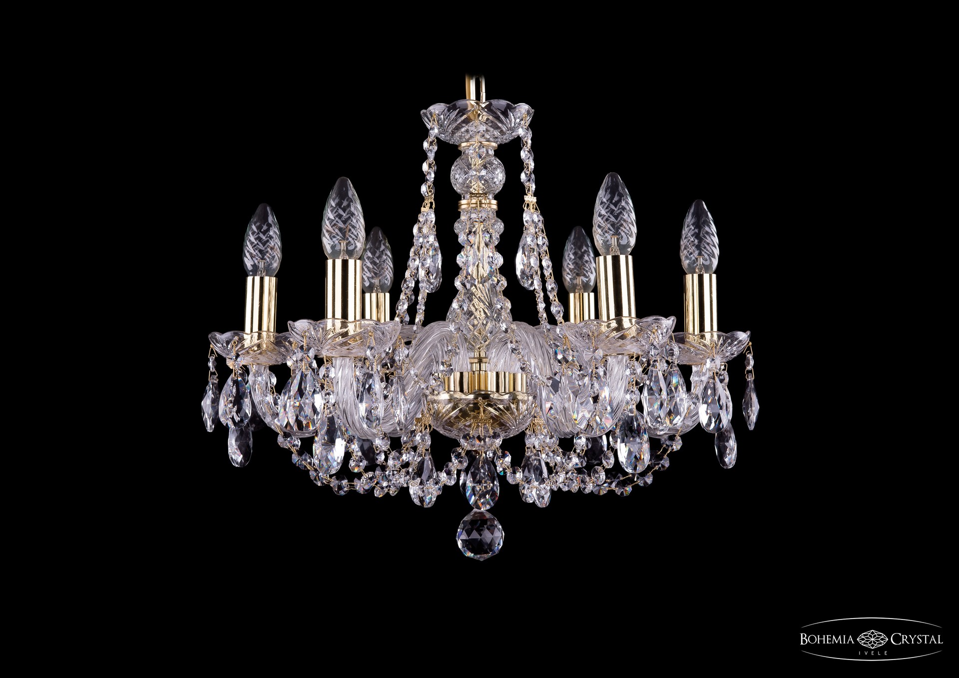 Подвесная хрустальная люстра 1406 Bohemia 1406/6/160 G