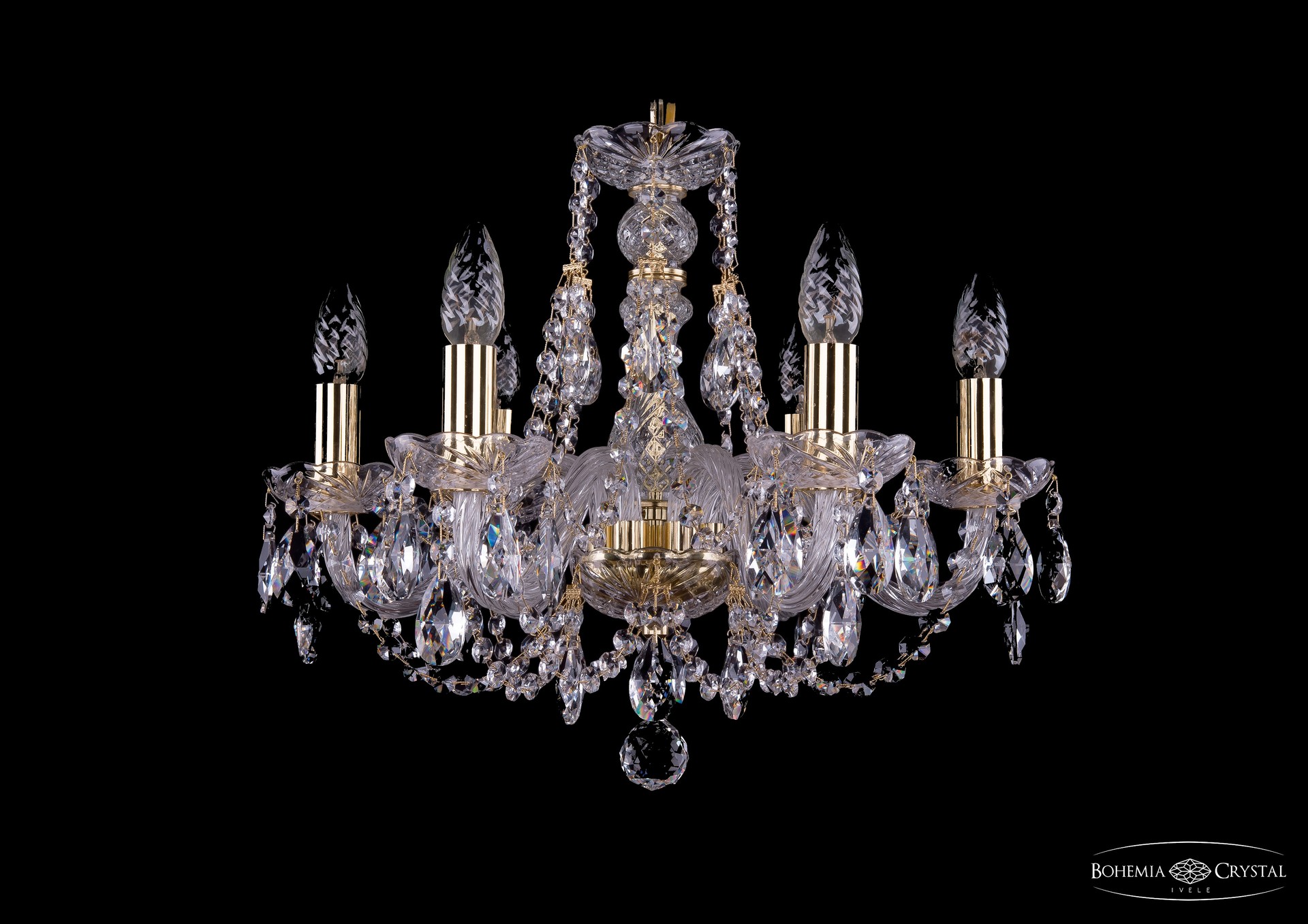 Подвесная хрустальная люстра 1406 Bohemia 1406/6/195 G
