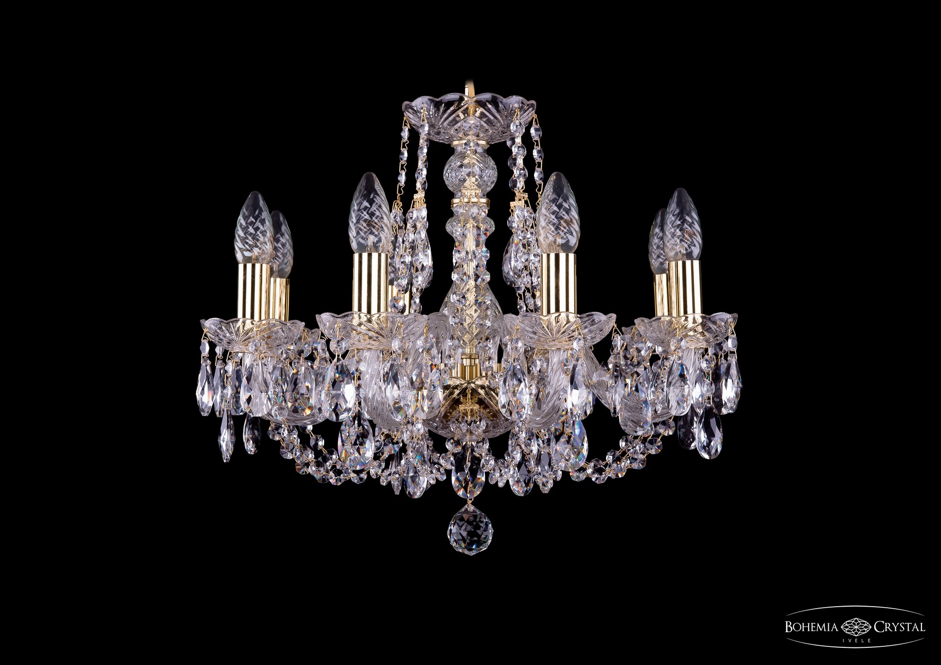 Подвесная хрустальная люстра 1406 Bohemia 1406/8/160 G