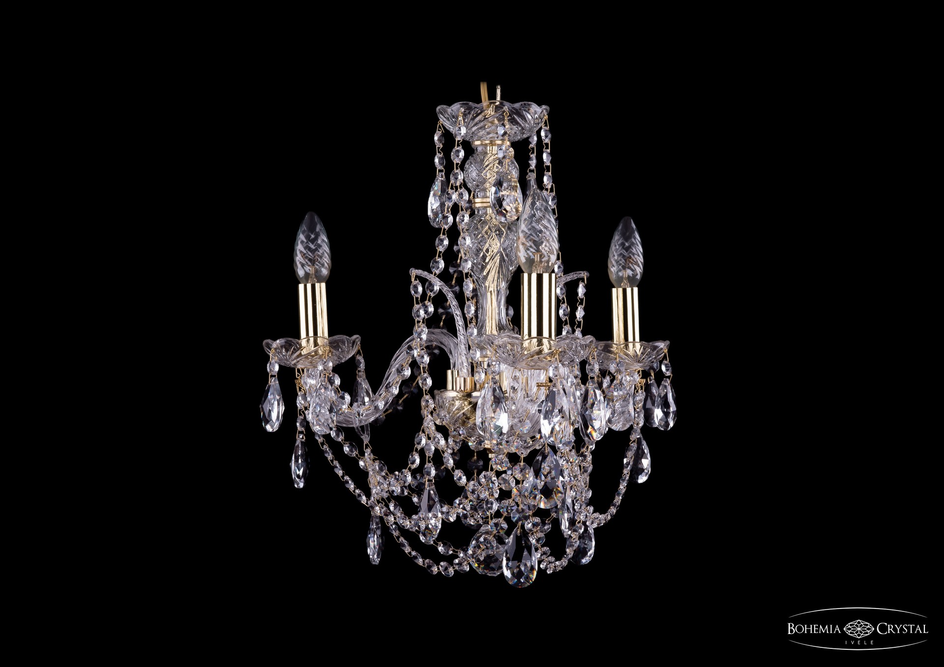 Подвесная хрустальная люстра 1411 Bohemia 1411/3/141 G