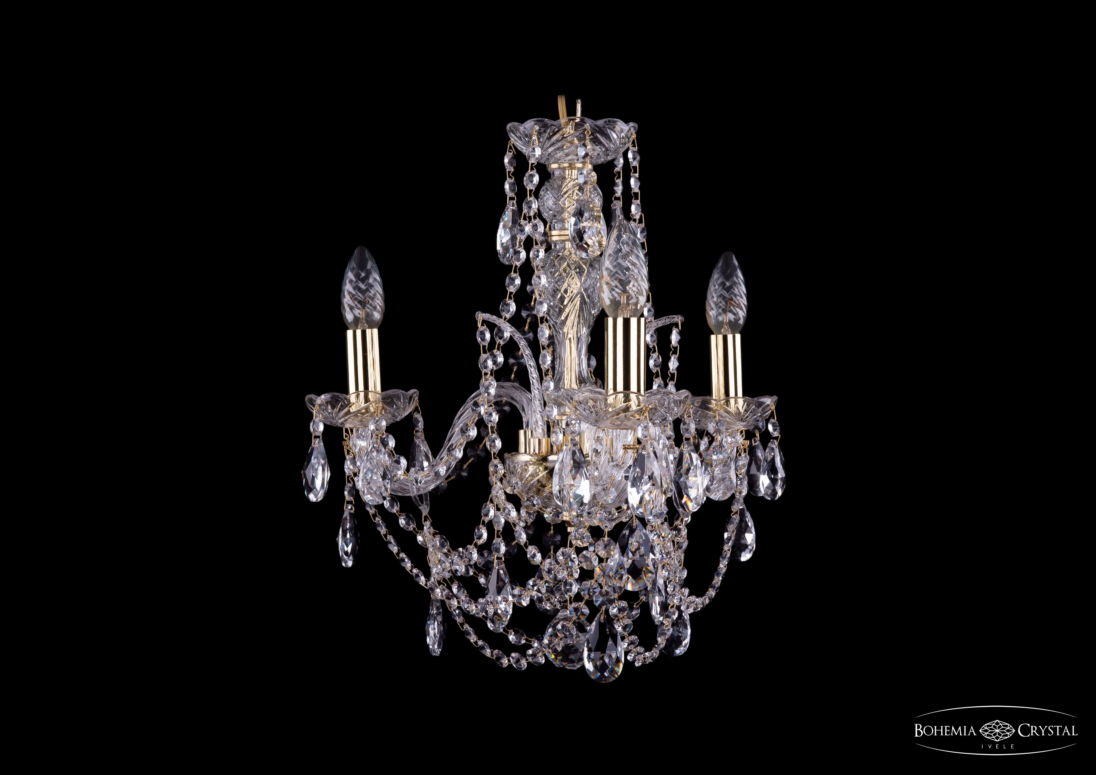 Подвесная хрустальная люстра 1411 Bohemia 1411/3/141 G