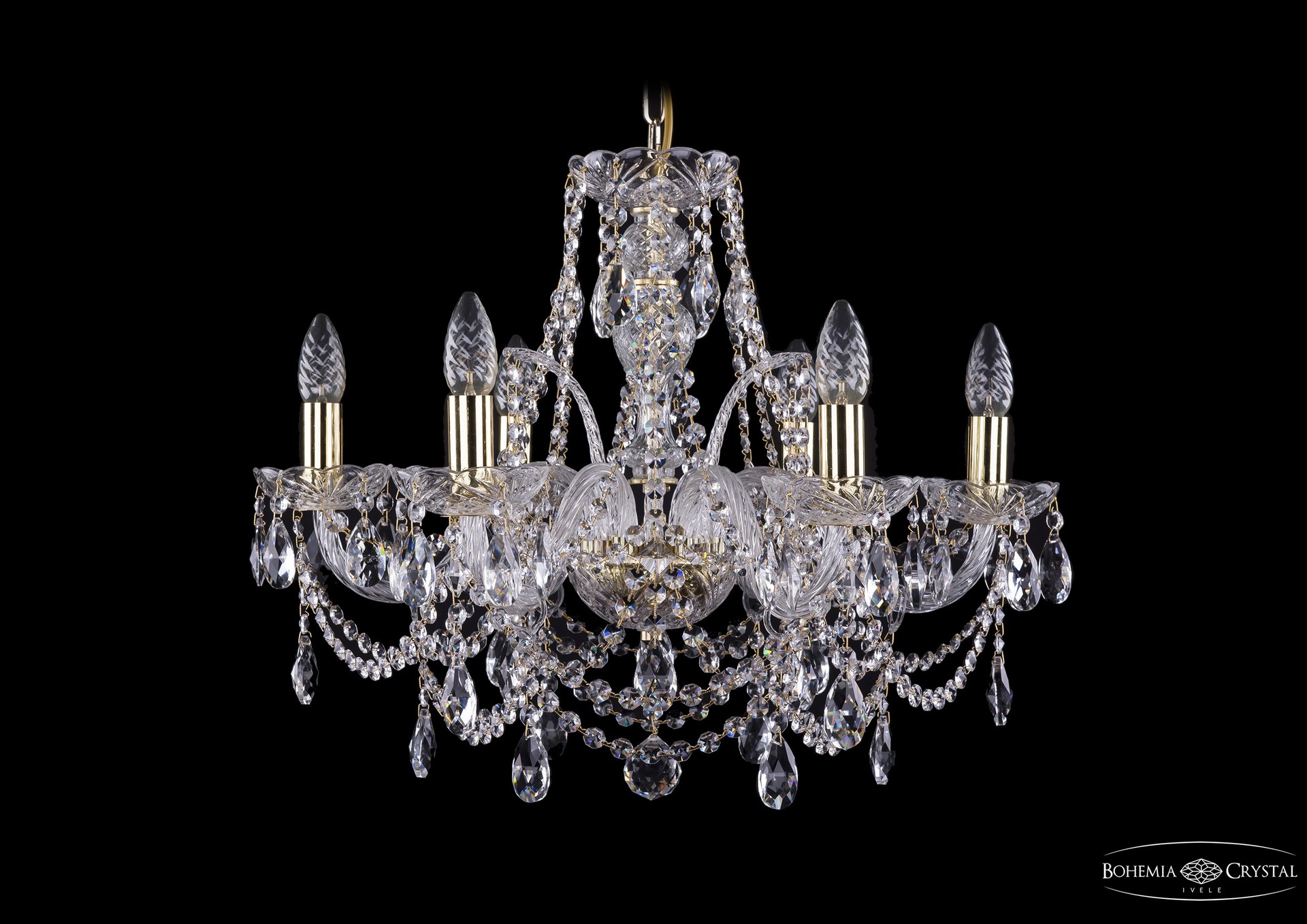 Подвесная хрустальная люстра 1411 Bohemia 1411/6/195 G