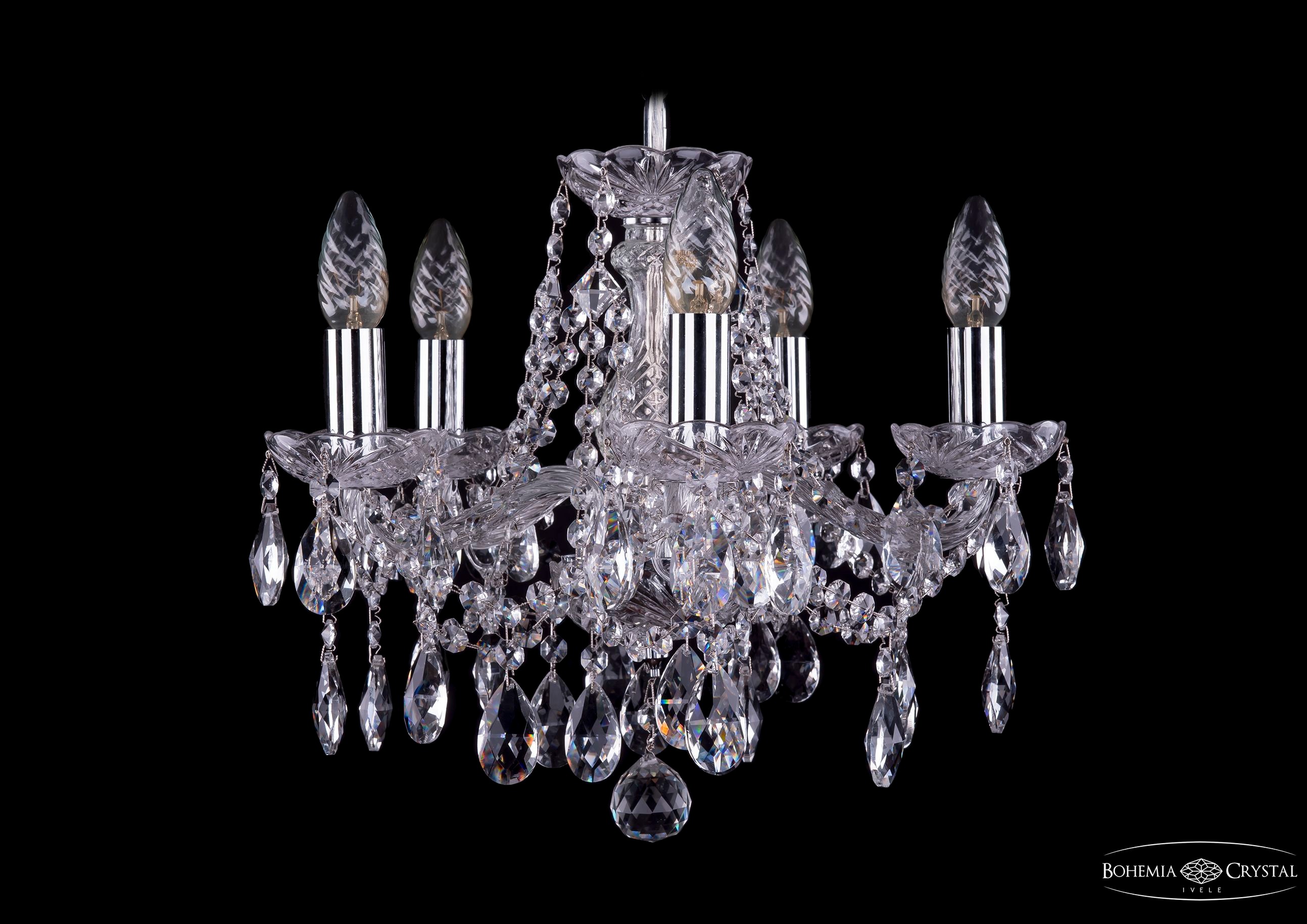 Подвесная хрустальная люстра 1413 Bohemia 1413/5/141 Ni