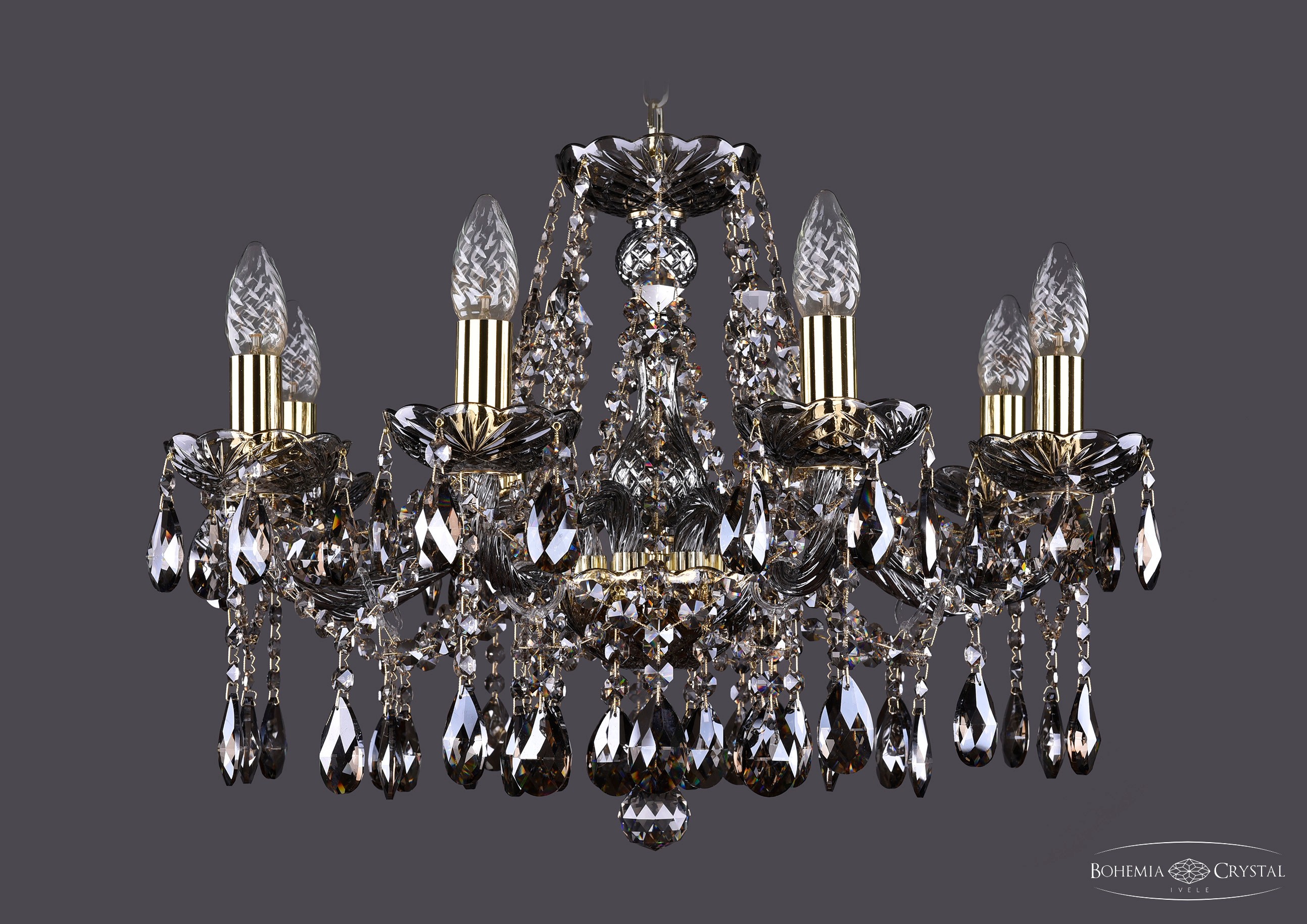 Подвесная хрустальная люстра 1413 Bohemia 1413/8/200 G M731