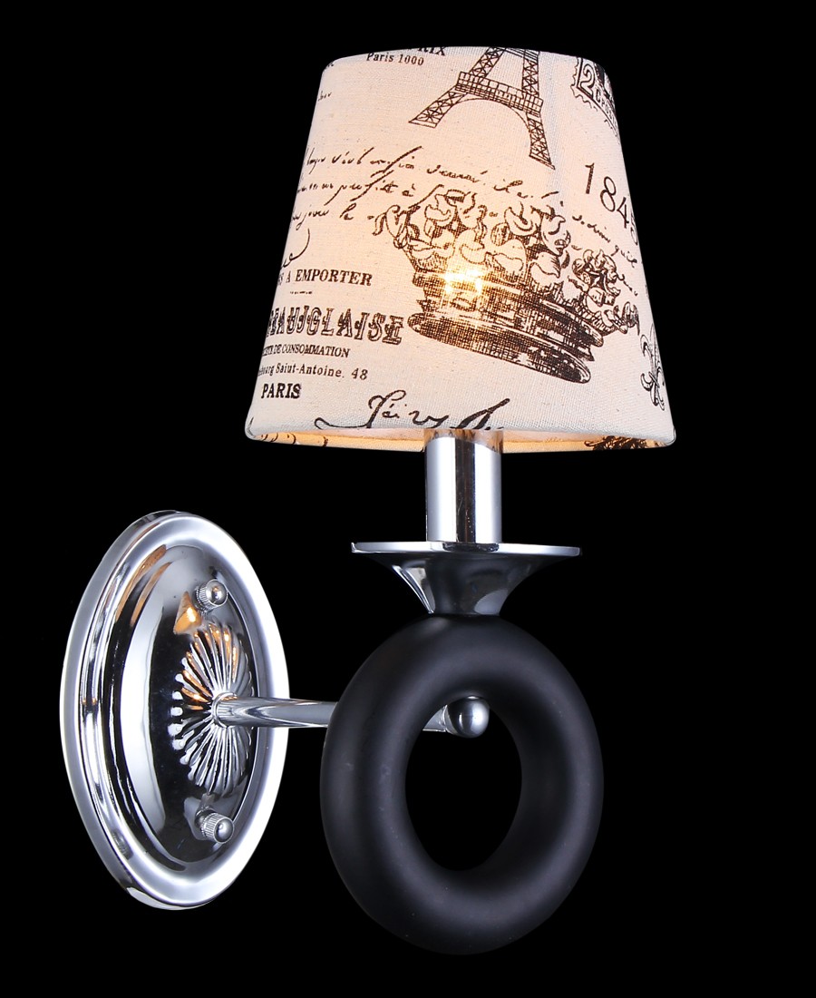 Настенное бра Natali Kovaltseva 11442/1W CHROME, WENGE