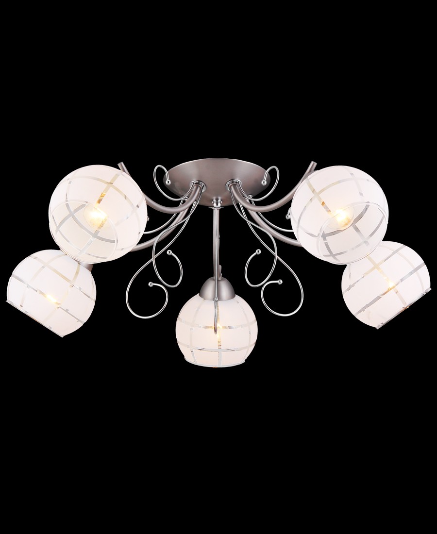 Потолочная люстра Natali Kovaltseva 11446/5C NICKEL, CHROME