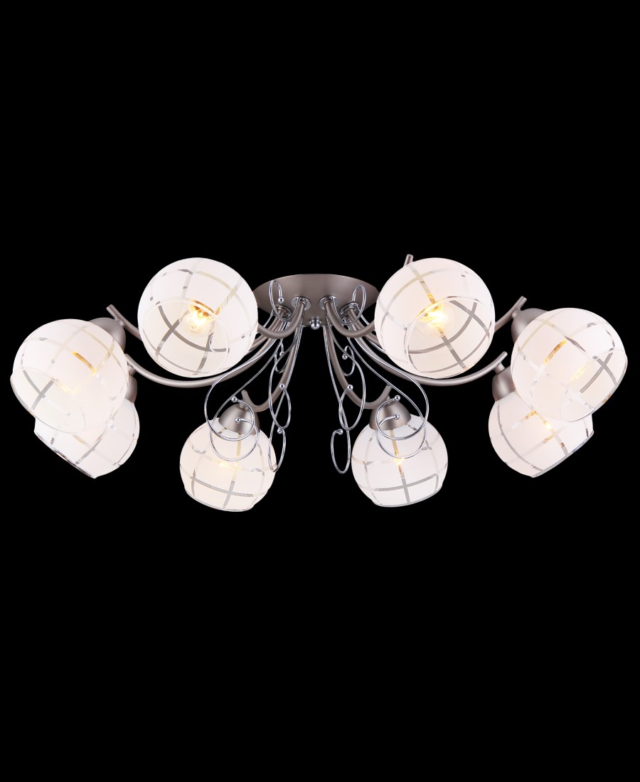 Потолочная люстра Natali Kovaltseva 11446/8C NICKEL, CHROME