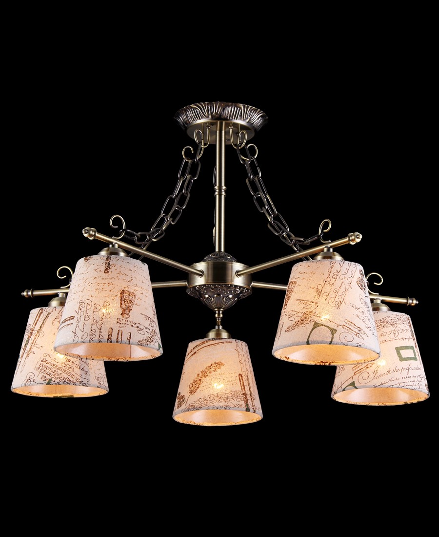 Подвесная люстра Natali Kovaltseva ALPS I 11436/5С ANTIQUE