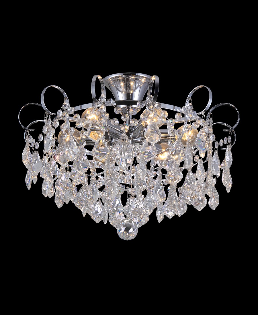 Потолочная люстра Natali Kovaltseva Happy HAPPY DIAMONDS 11545/6C CHROME