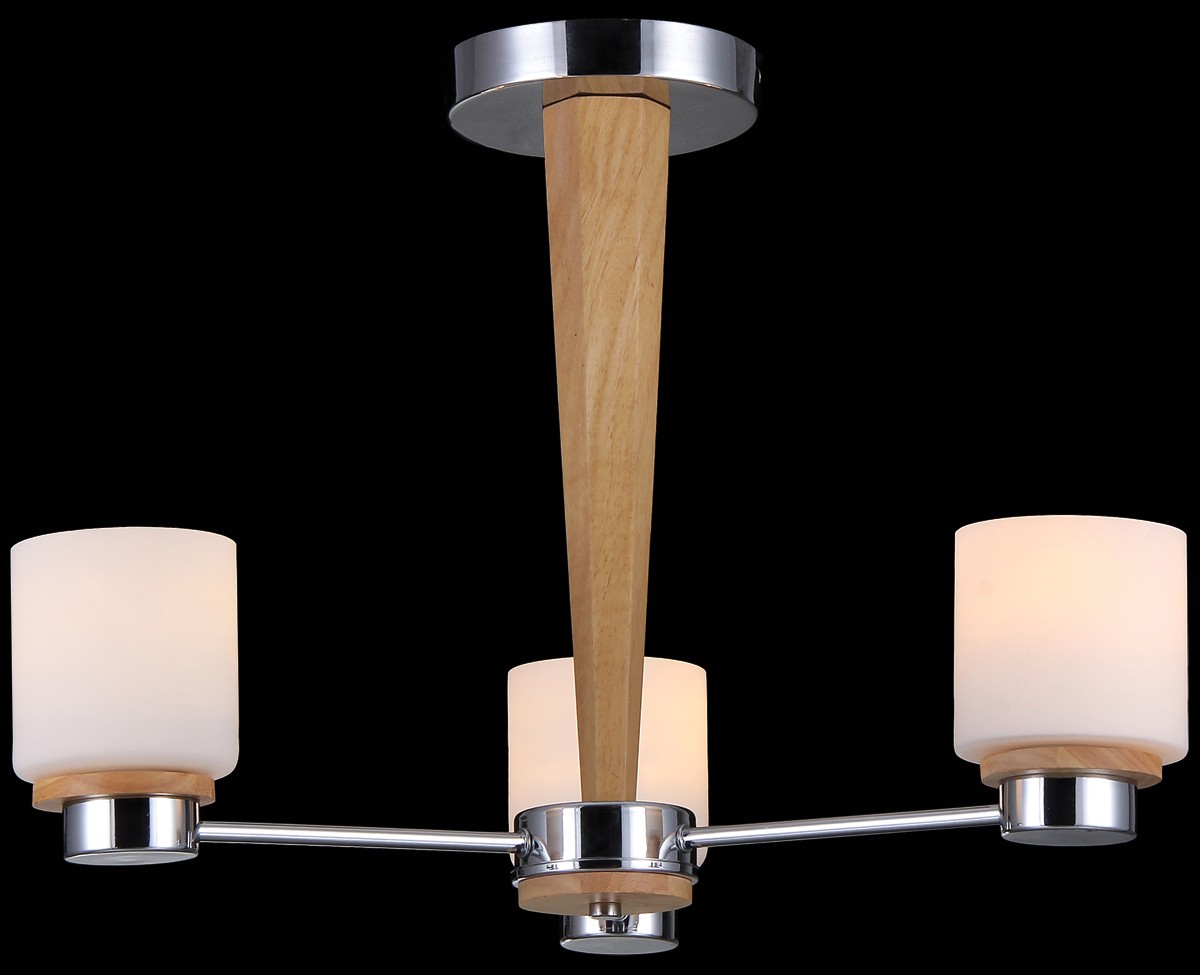 Потолочная люстра Natali Kovaltseva LISBOA LISBOA 11399/3C CHROME, OAK
