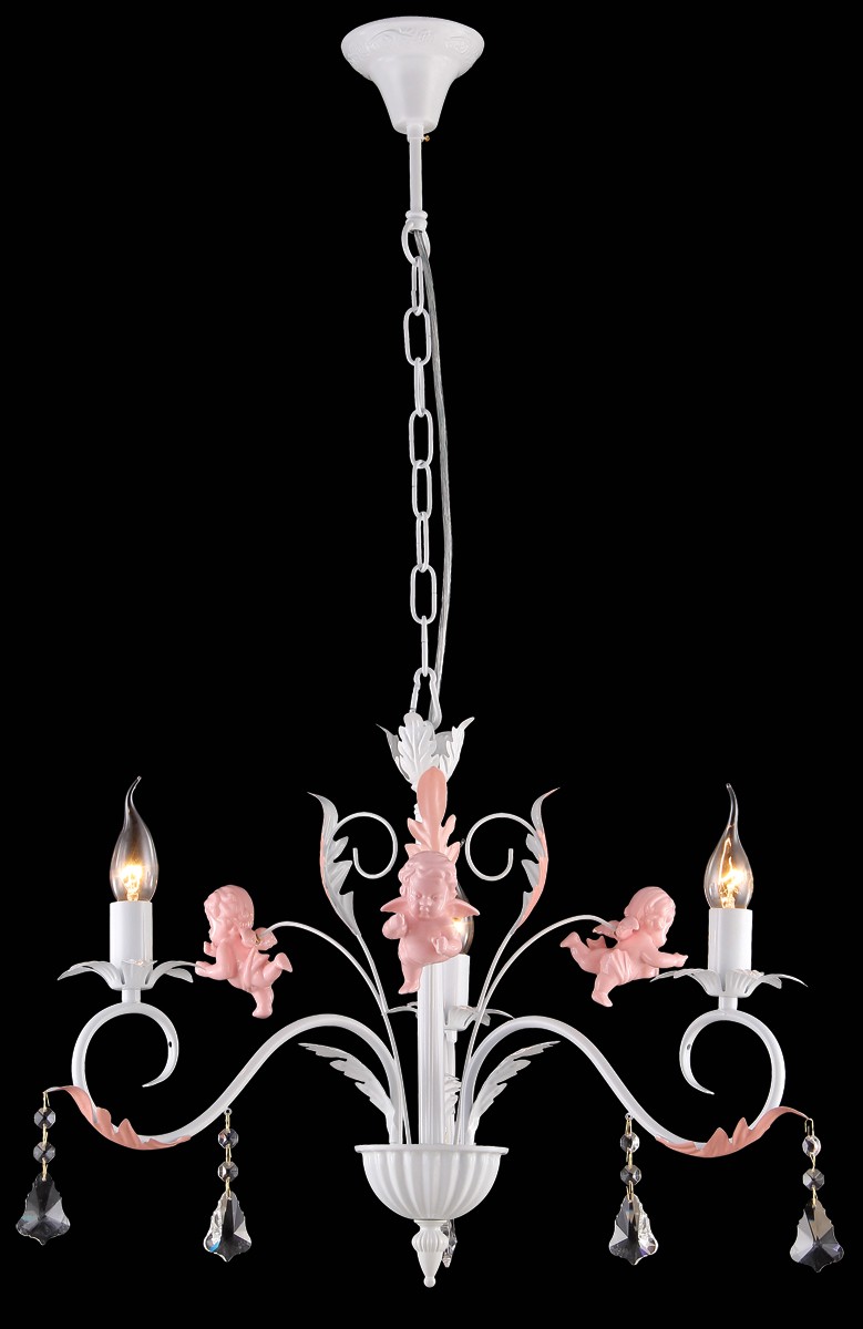 Люстра в детcкую Natali Kovaltseva Jennifer JENNIFER II 11372/3C IVORY PINK,CER