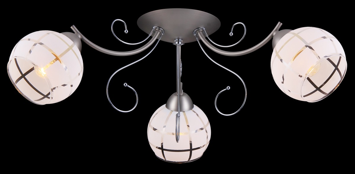 Потолочная люстра Natali Kovaltseva 11446/3C NICKEL, CHROME