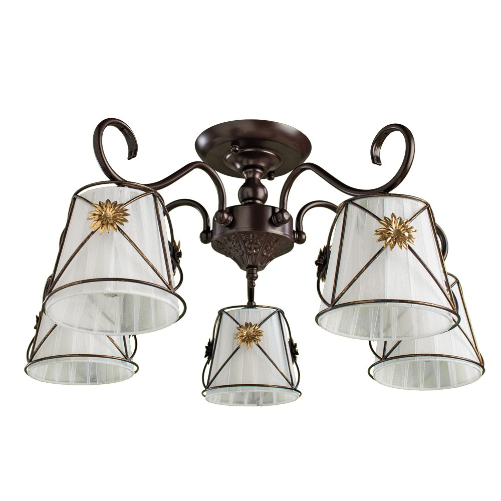 Потолочная люстра Arte Lamp Fortuna A5495PL-5BR