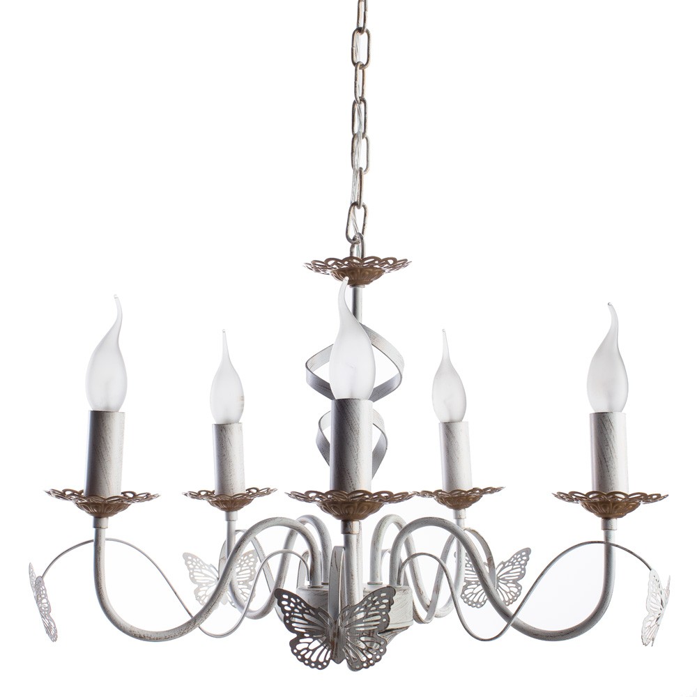 Люстра с бабочками Ali A6114LM-5WG Arte Lamp