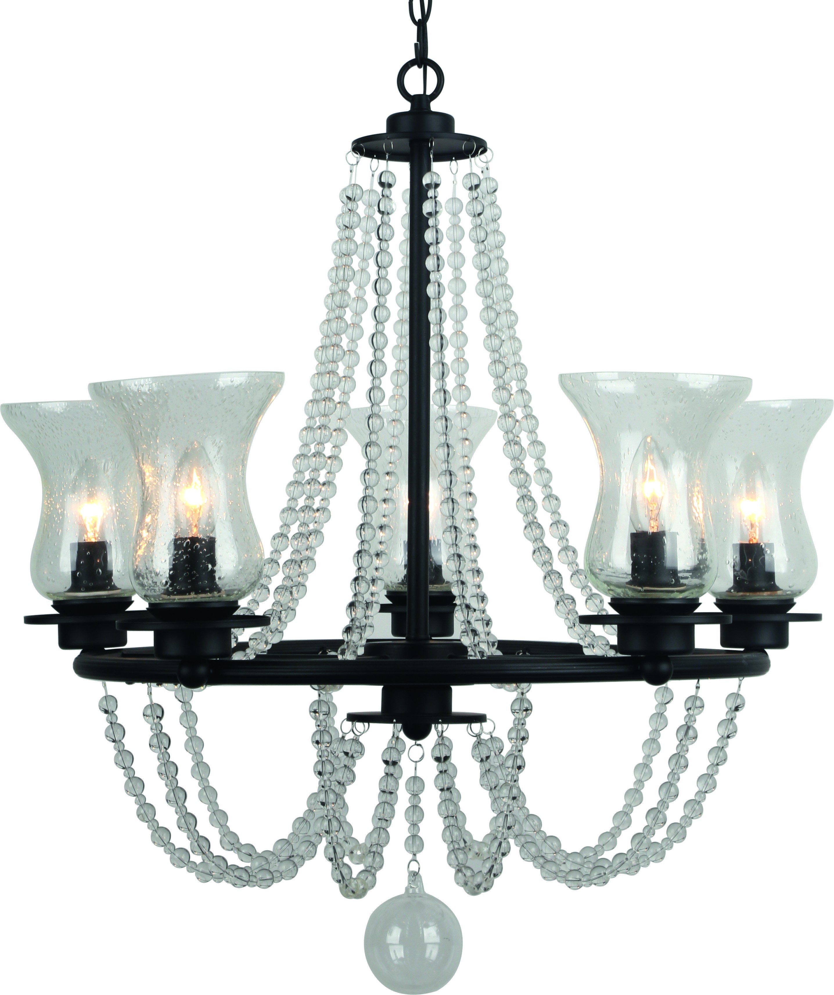 Подвесная люстра Arte Lamp A6586LM-5BK