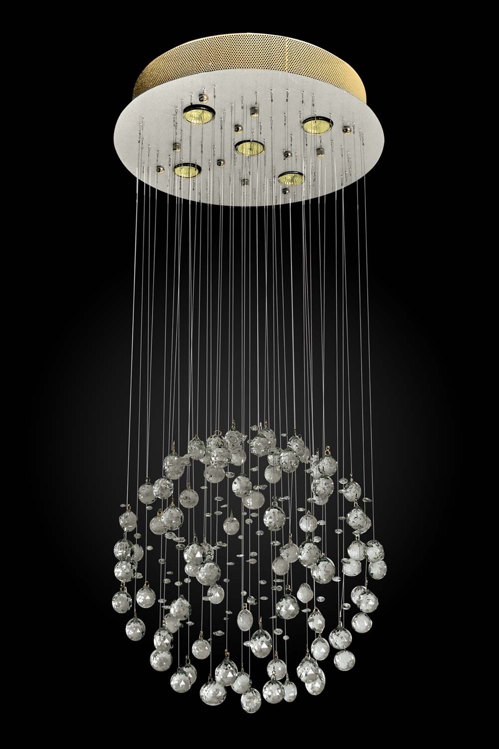 Люстра каскадная Максисвет 1-9814-5-FG GU10