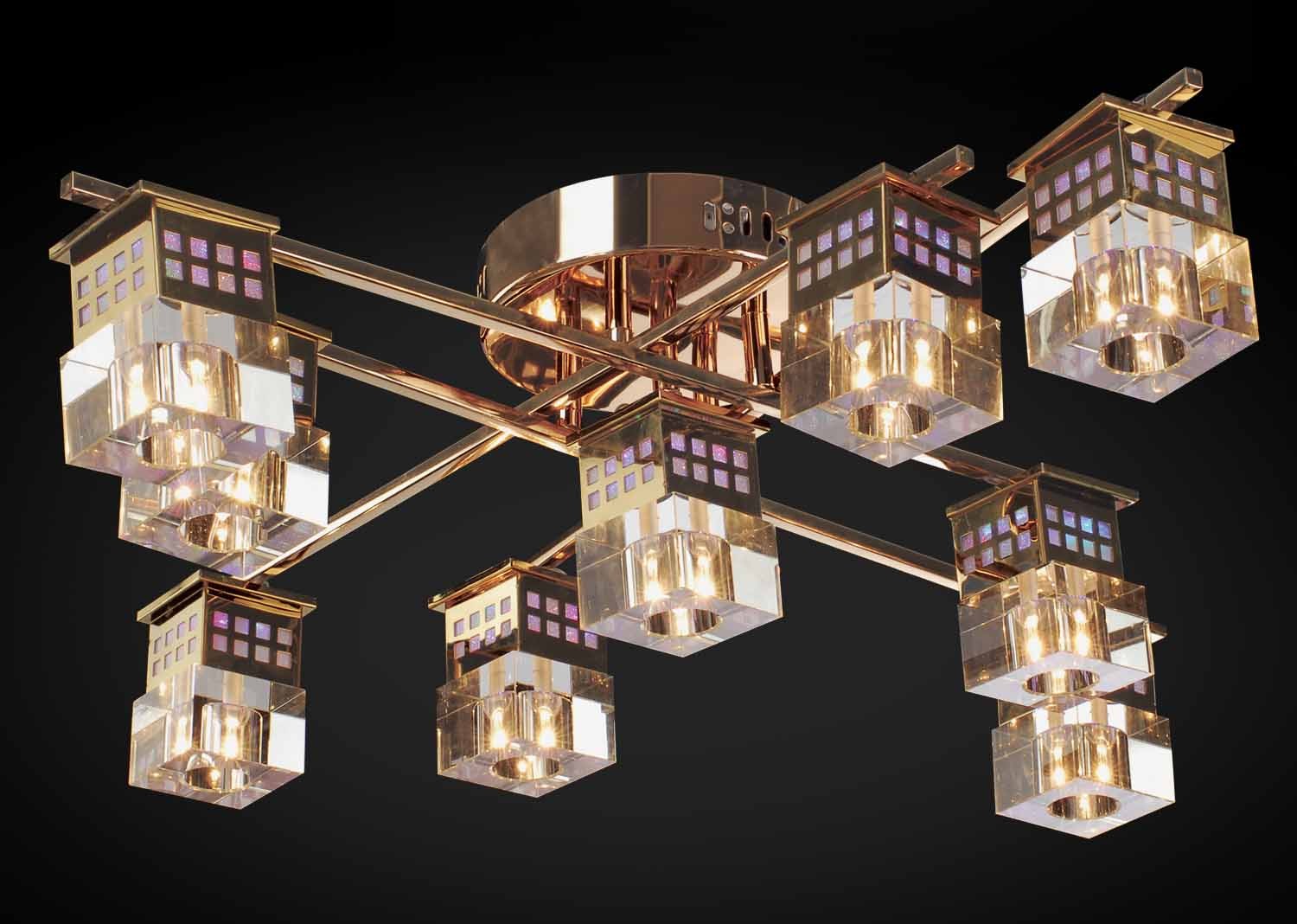 Потолочная люстра Максисвет 1-8231-8+1-FG-LED Y G4