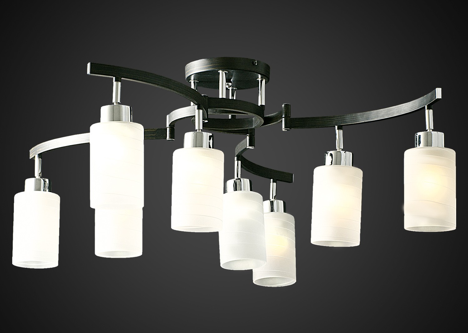 Потолочная люстра Максисвет 6105 1-6105-8-CR+DWE E14