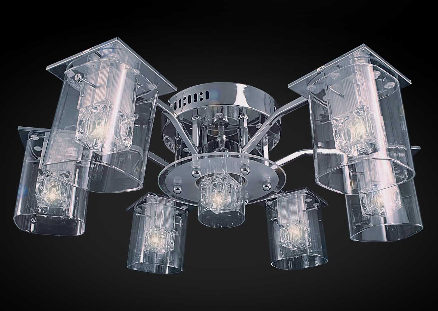 Потолочная люстра Максисвет 8167 1-8167-6+1-CR-LED Y G4