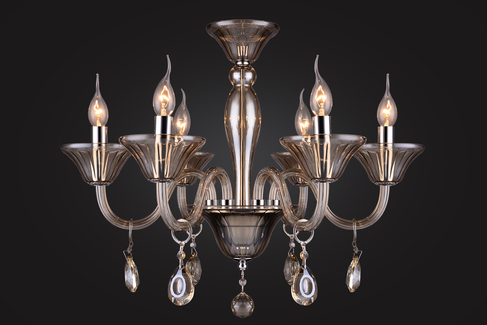 Подвесная люстра Максисвет 2-8429-6-CR+XB E14