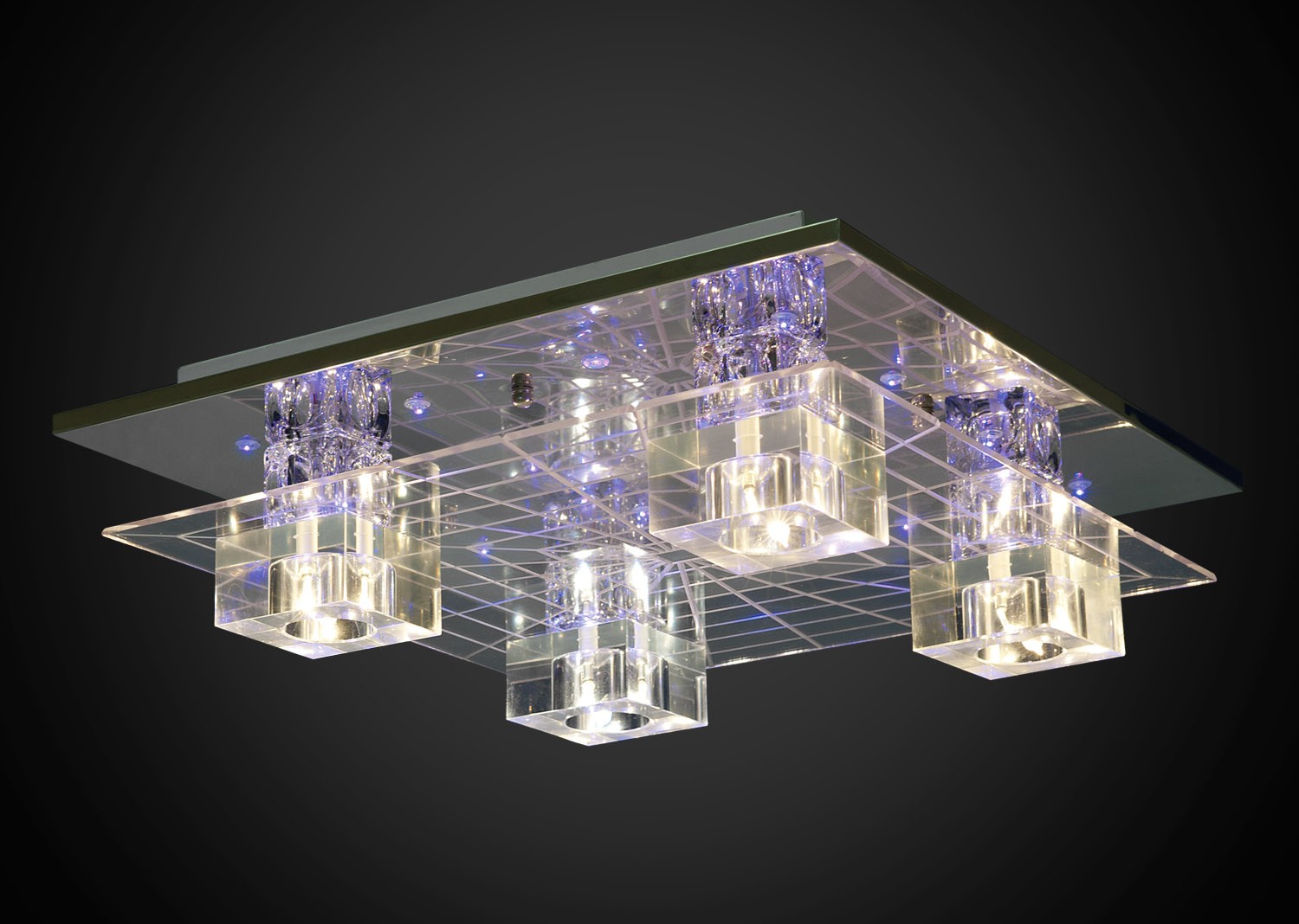 Потолочная люстра Максисвет 1-8080-4-CR-LED Y G4